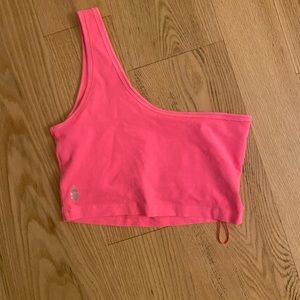 free people one shoulder crop top